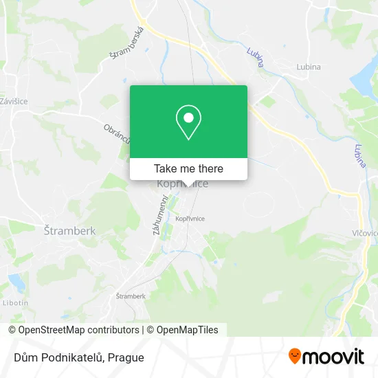 Карта Dům Podnikatelů