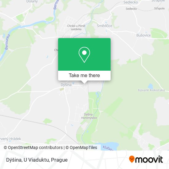 Dýšina, U Viaduktu map