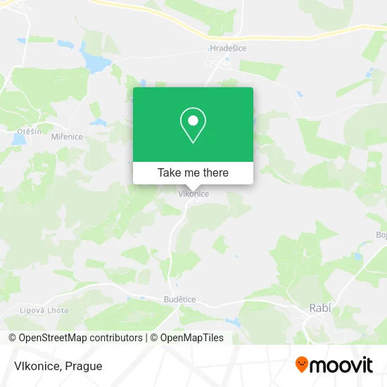 Карта Vlkonice