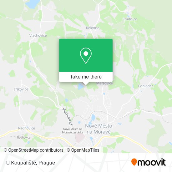 U Koupaliště map