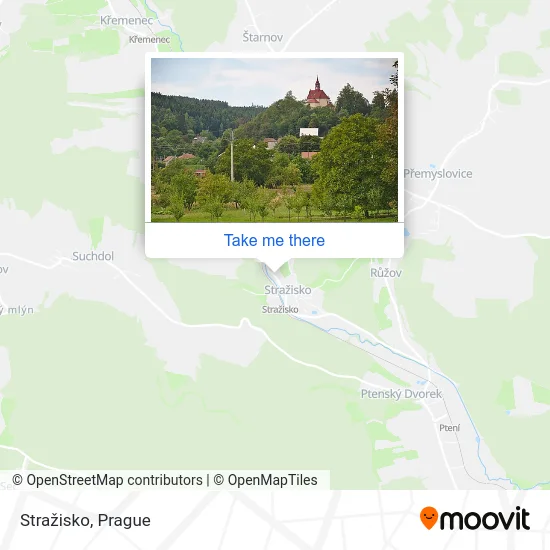 Карта Stražisko