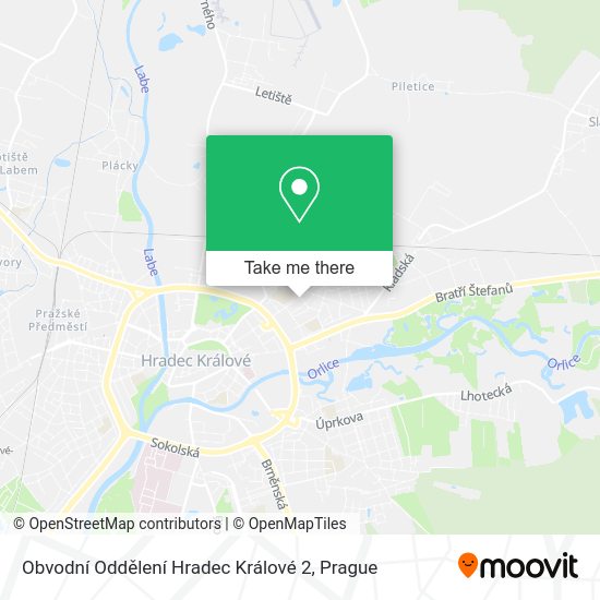 Obvodní Oddělení Hradec Králové 2 map