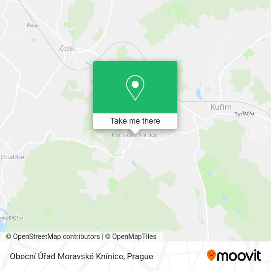 Obecní Úřad Moravské Knínice map