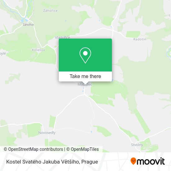 Kostel Svatého Jakuba Většího map