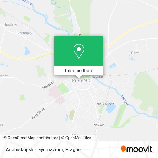 Arcibiskupské Gymnázium map