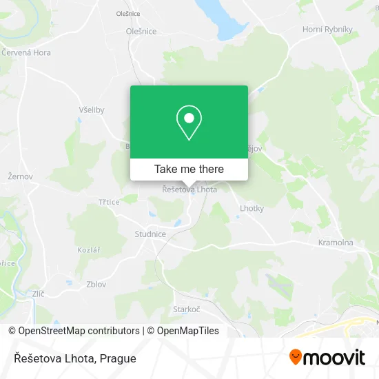 Карта Řešetova Lhota