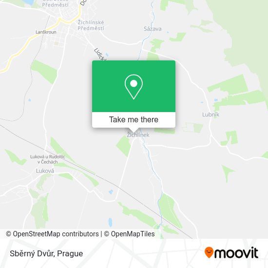 Sběrný Dvůr map