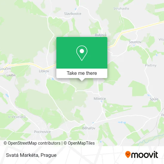 Карта Svatá Markéta