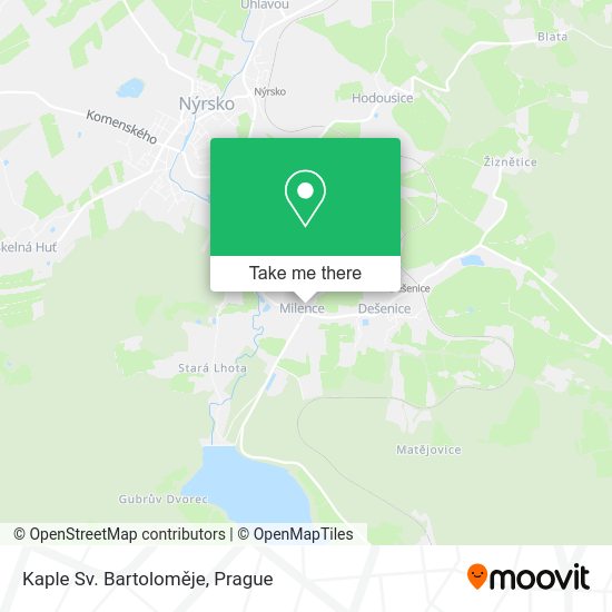 Kaple Sv. Bartoloměje map