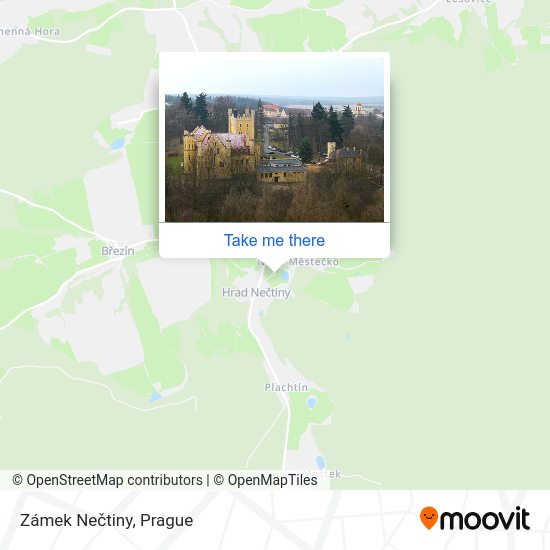 Zámek Nečtiny map