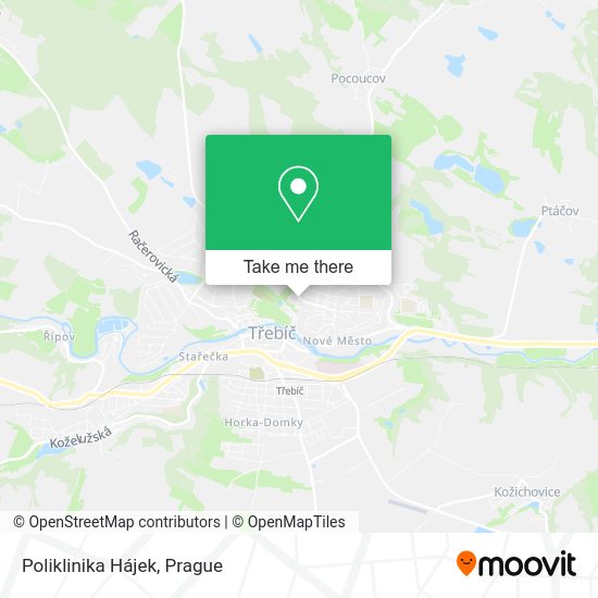 Карта Poliklinika Hájek