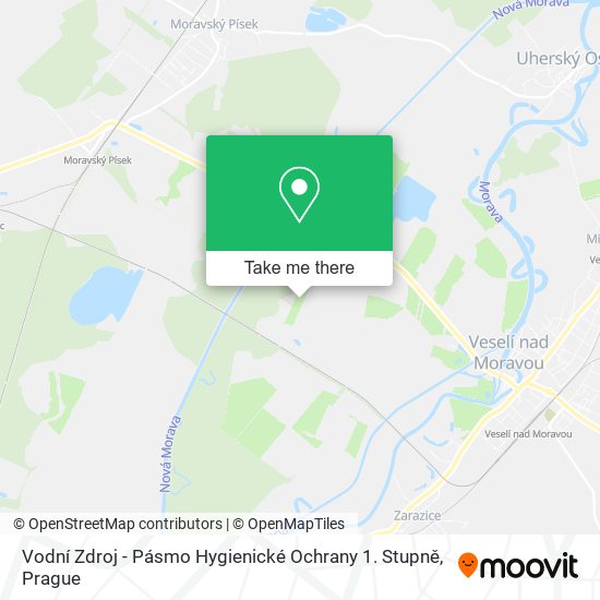 Vodní Zdroj - Pásmo Hygienické Ochrany 1. Stupně map