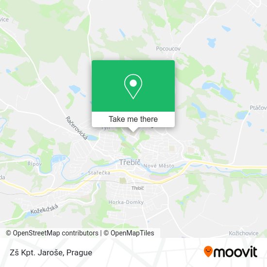 Zš Kpt. Jaroše map