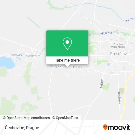 Карта Čechovice