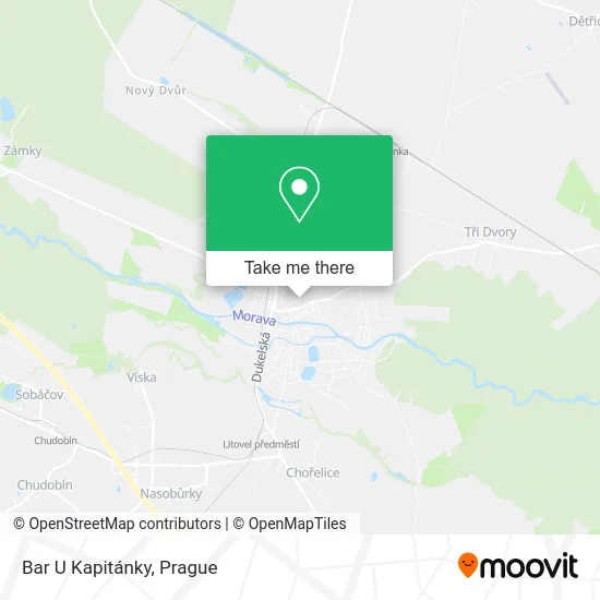 Карта Bar U Kapitánky