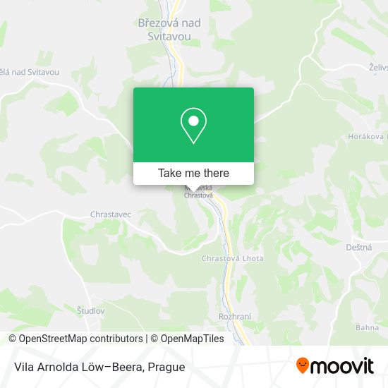 Vila Arnolda Löw–Beera map