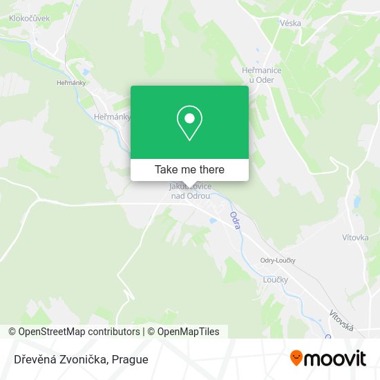 Dřevěná Zvonička map
