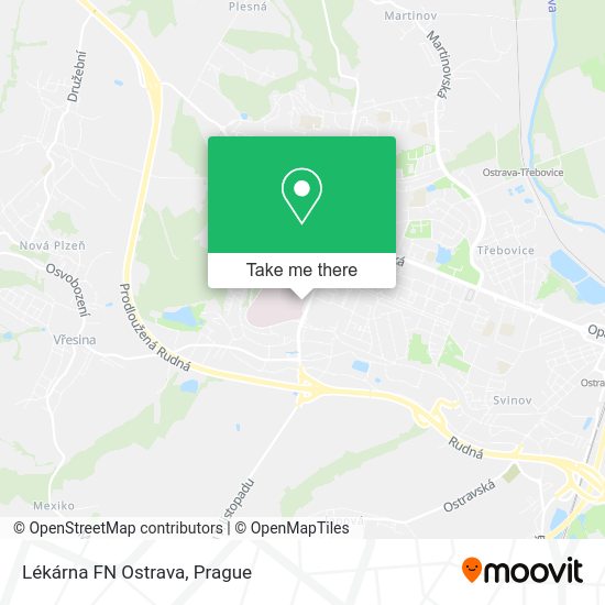 Lékárna FN Ostrava map