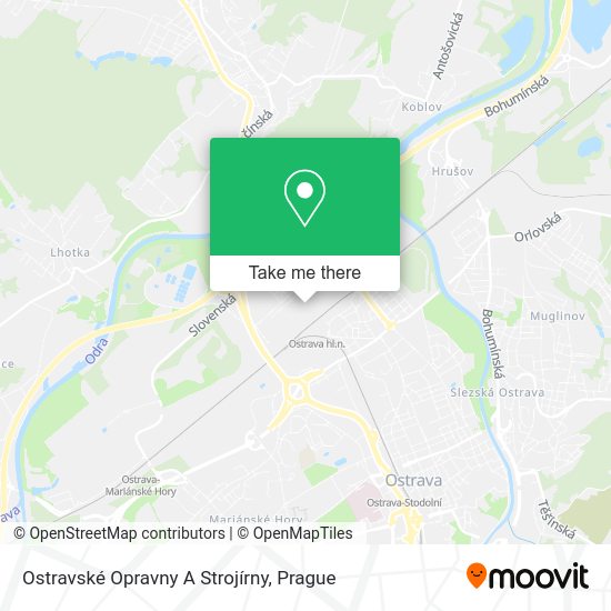 Ostravské Opravny A Strojírny map