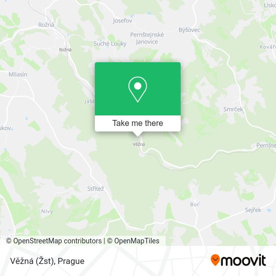 Věžná (Žst) map