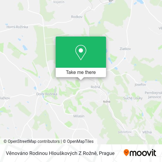 Věnováno Rodinou Hlouškových Z Rožně map