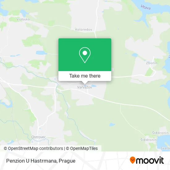 Карта Penzion U Hastrmana