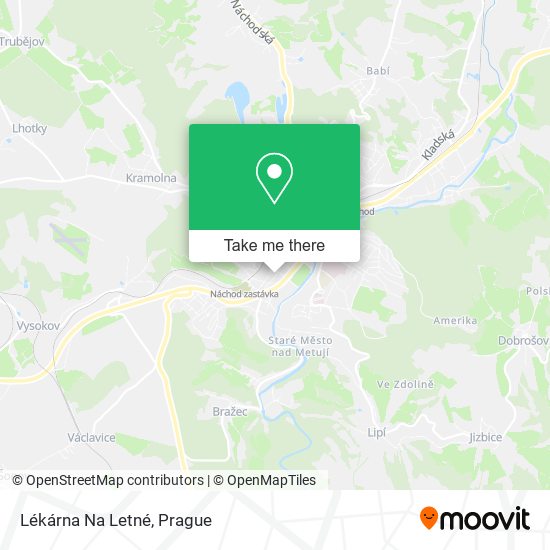 Lékárna Na Letné map