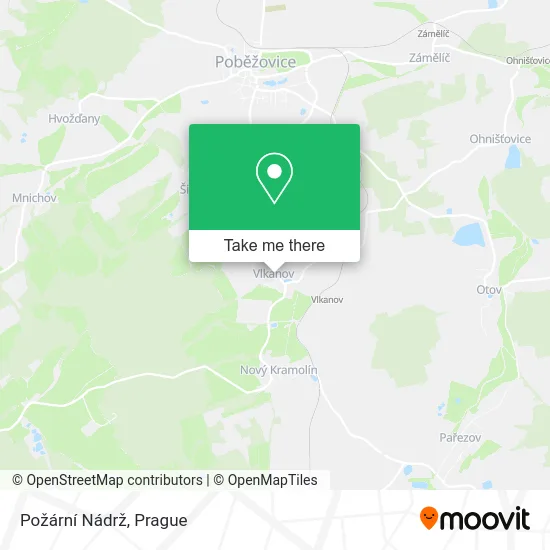 Карта Požární Nádrž
