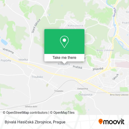 Bývalá Hasičská Zbrojnice map