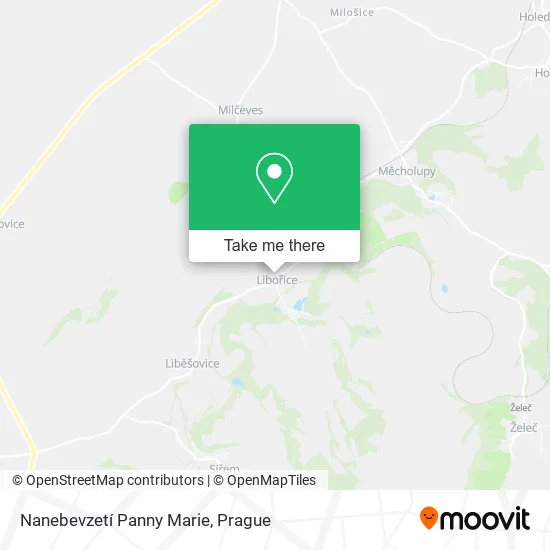 Карта Nanebevzetí Panny Marie