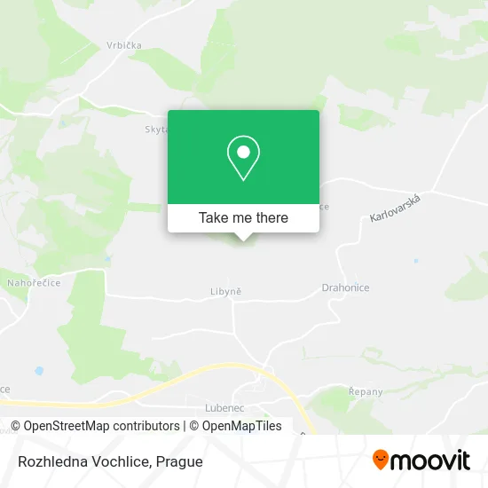 Rozhledna Vochlice map