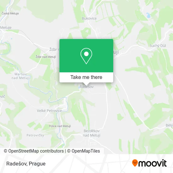 Карта Radešov