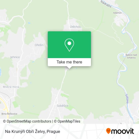 Na Krunýři Obří Želvy map