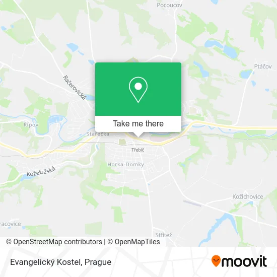 Карта Evangelický Kostel