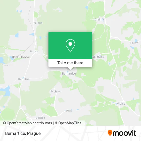 Карта Bernartice