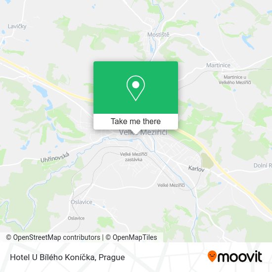 Hotel U Bílého Koníčka map