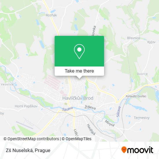 Карта Zš Nuselská