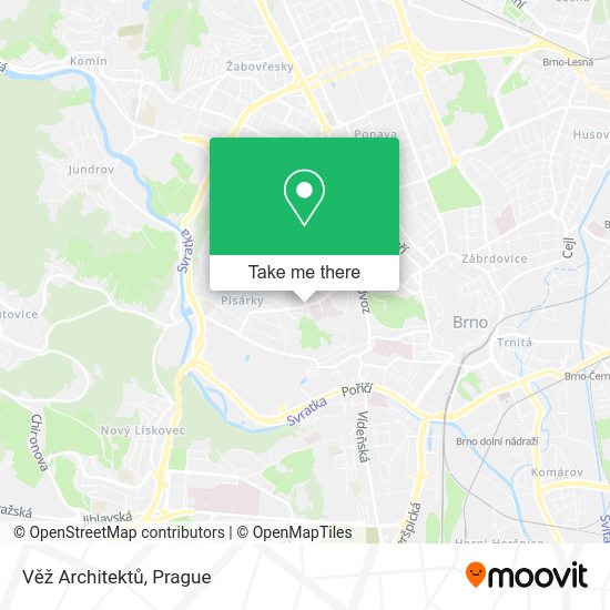 Věž Architektů map