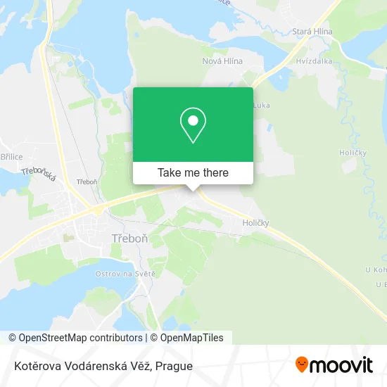 Карта Kotěrova Vodárenská Věž