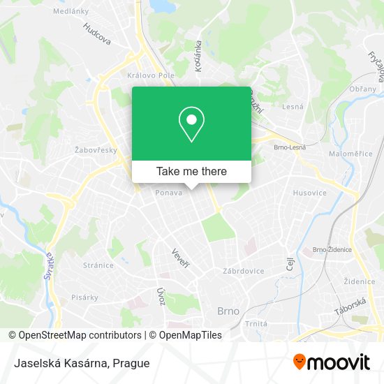 Jaselská Kasárna map