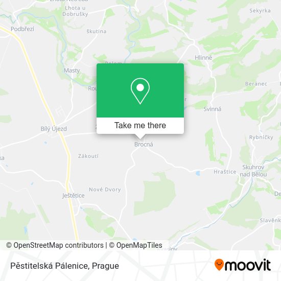 Pěstitelská Pálenice map
