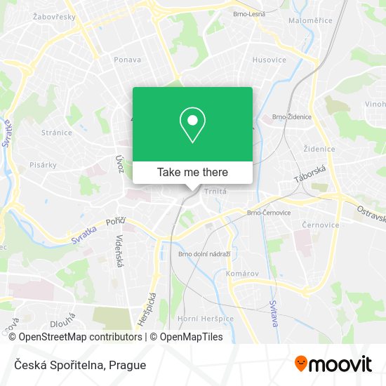 Česká Spořitelna map
