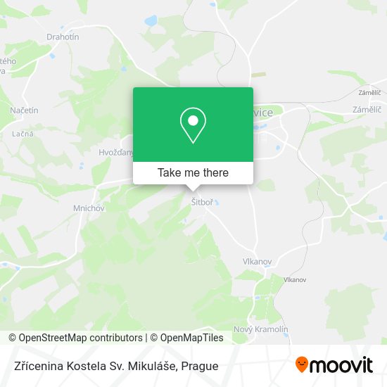 Zřícenina Kostela Sv. Mikuláše map