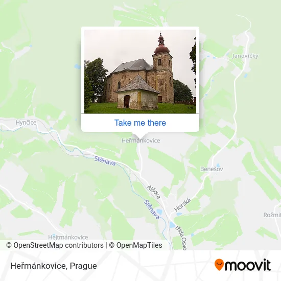 Карта Heřmánkovice
