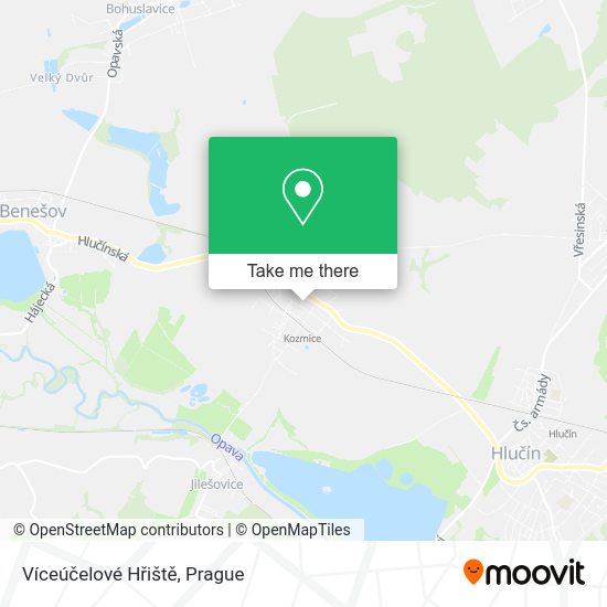Víceúčelové Hřiště map