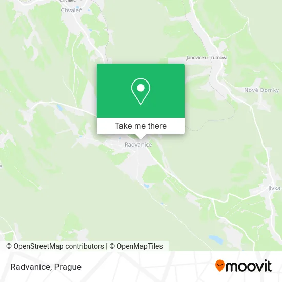 Карта Radvanice