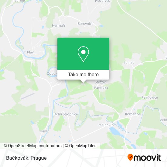 Карта Bačkovák