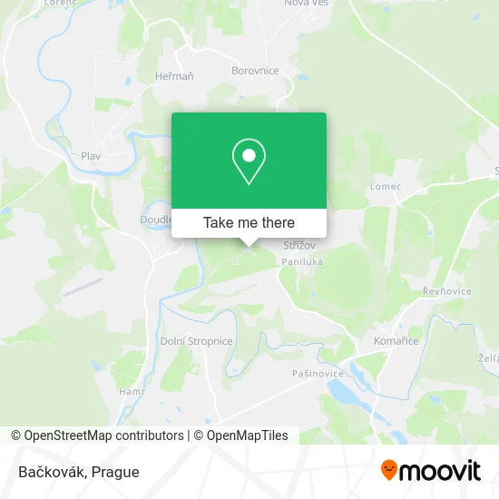 Карта Bačkovák