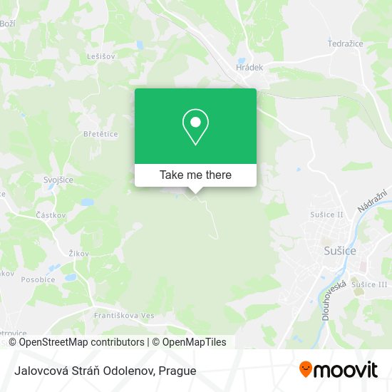 Карта Jalovcová Stráň Odolenov