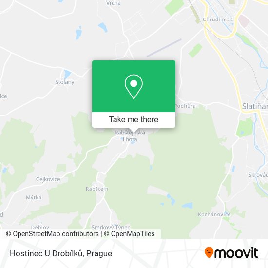 Hostinec U Drobílků map